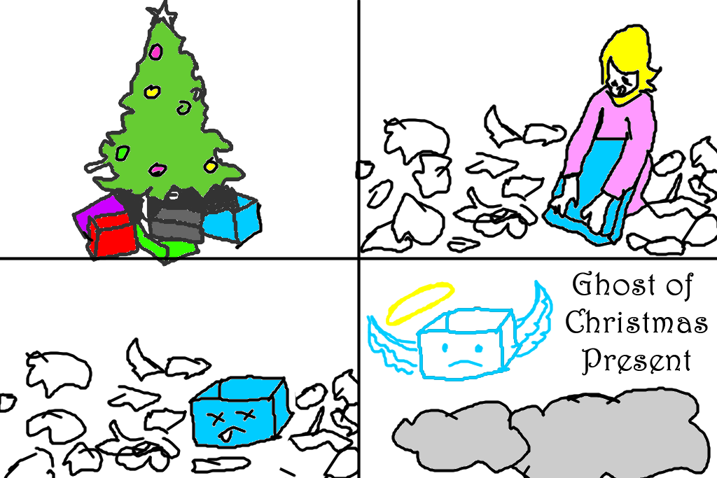 a christmas carol digital comic strip