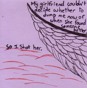 bad breakup post-it note artwork