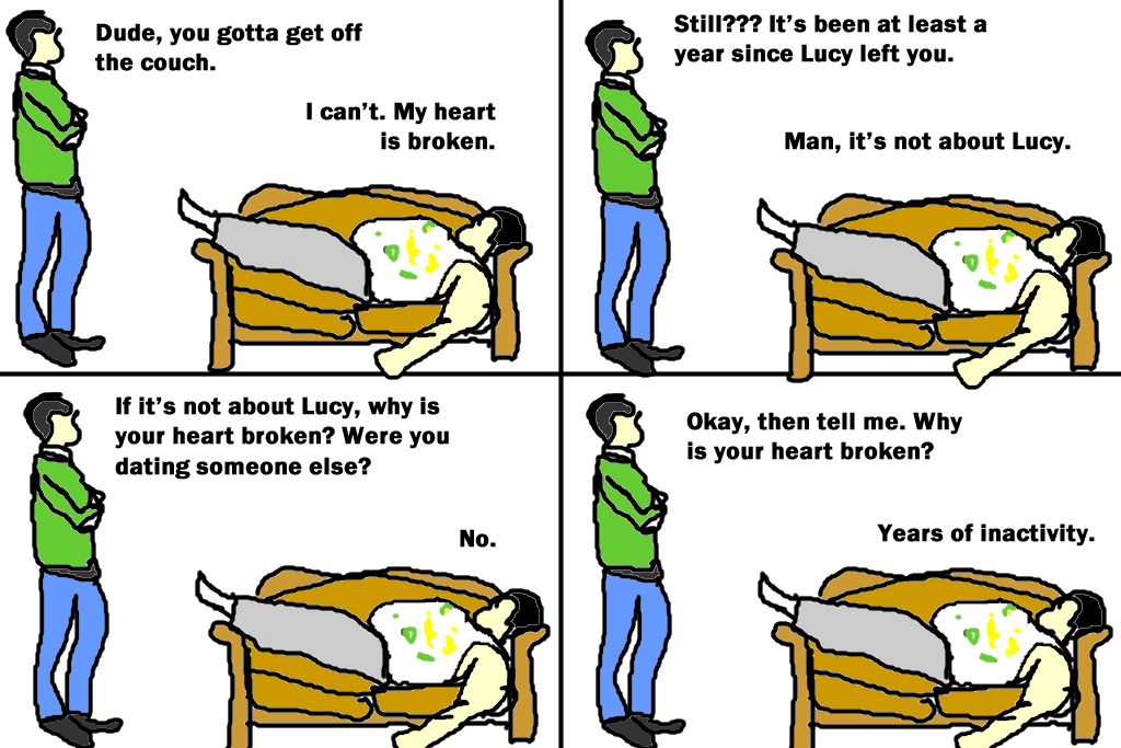 broken heart funny pages
