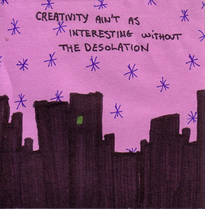 desolation sticky note comic strip