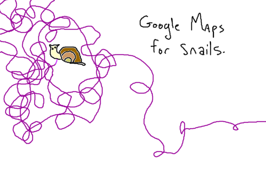 google maps for snails inappropriate webcomic
