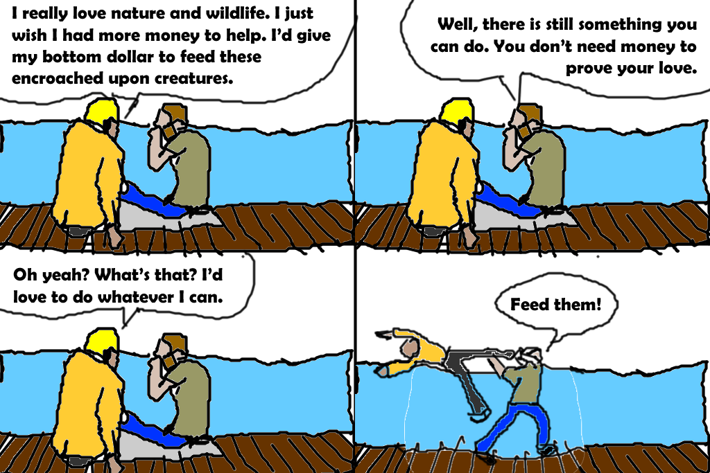 nature lover silly comic strip
