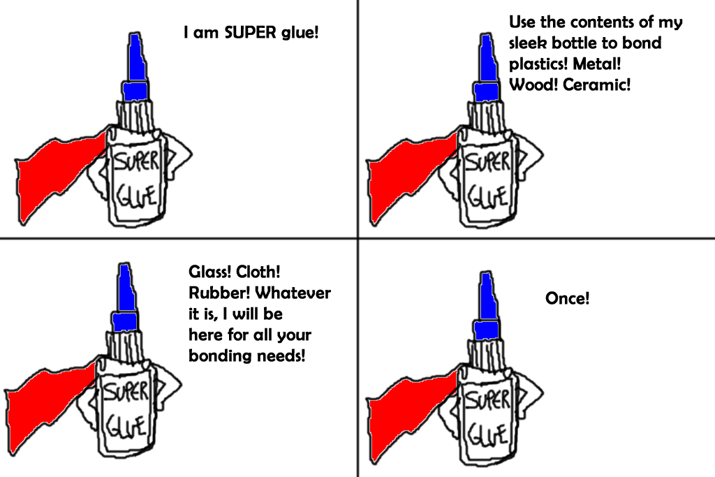 super glue classless comic strip