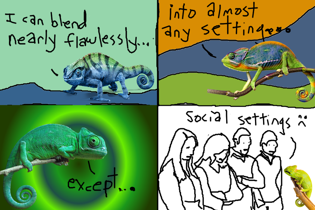 the awkward chameleon bombastic comic strips