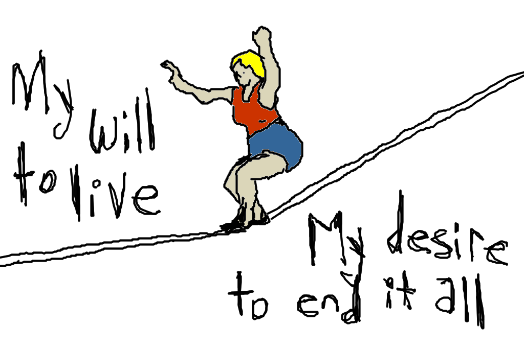 the tightrope I walk vile comic strips