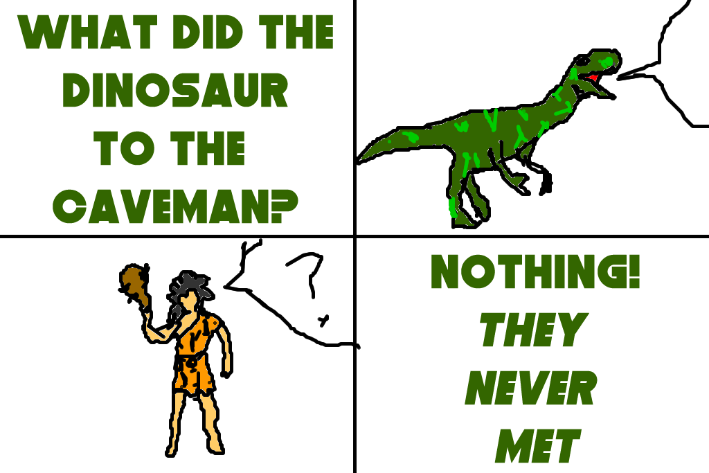 65 million years non-PC comic strips