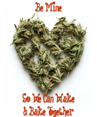 wake and bake partner valentine's day love art gifts