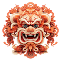 chinese new year dragon design and stickers