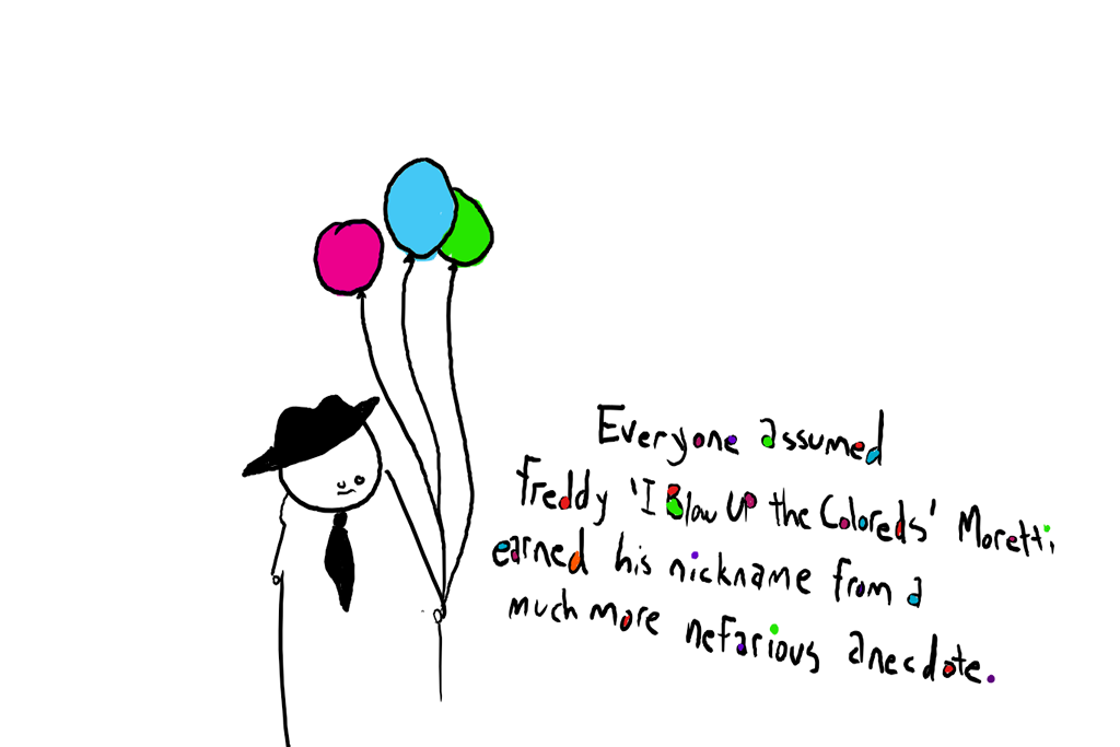 colored balloons online comic strip