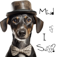 mind if i butt sniff dog person t-shirt art