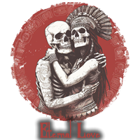 spooky skull skeleton aztec forever love products