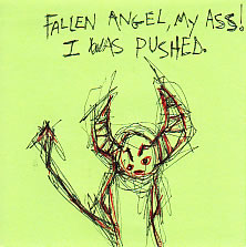 fallen angel sticky note comic strip