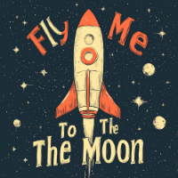 funky moonwalk astronaut wannabe t-shirt art
