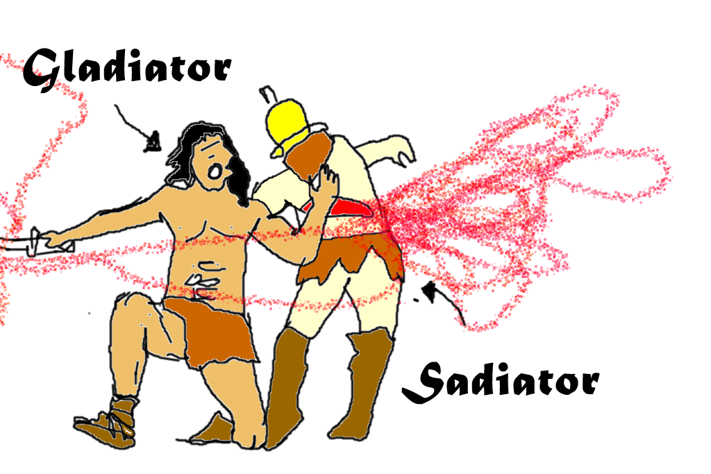 gladiator creepy comic strips