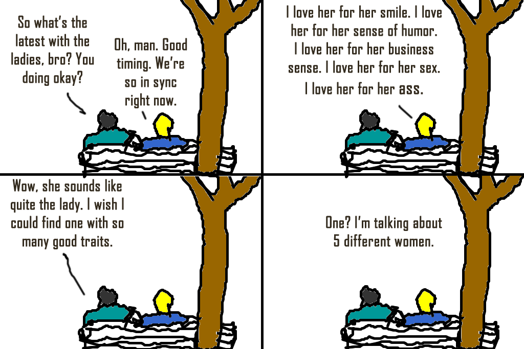 incel sexist chauvinistic cartoon