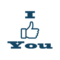 cute valentine's day i like you social media design