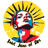 patron saint of france cool decals and stickers