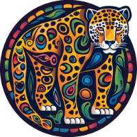 molas colorful panama san blas indian jaguar design