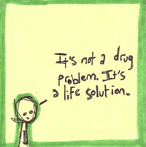 life solution post-it note artwork
