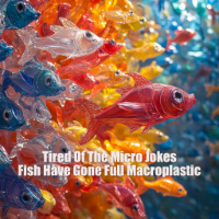 embrace your destiny microplastic fish ai art cartoon
