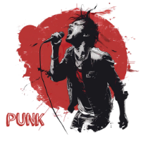 hard core punk rocker t-shirt merch