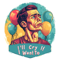 i'll cry if I want to birthday hater decals