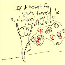 sports in my shorts post-it note artwork