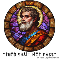 saint peter heaven's gate sassy gatekeeper art design