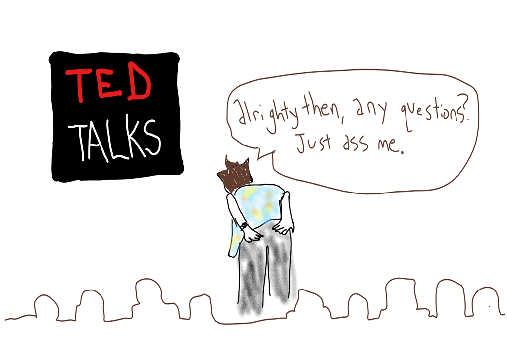 ted ass talks bleak webcomic