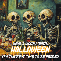 drunken skeleton halloween party gear