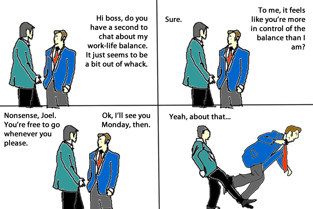 work-life balance pathetic comic strips