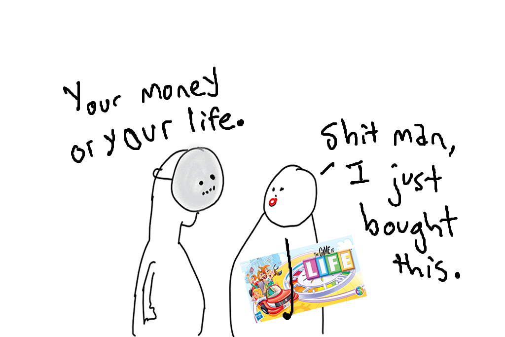 your money or your life non-PC comic strips